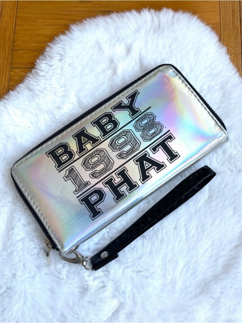 BABY‎ PHAT wallet iridescent grey